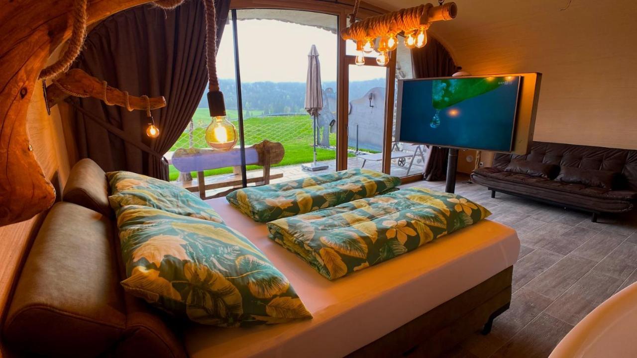 Erdhaeuser Und Apartments Mit Seeblick Und Alleinlage 魏森湖 外观 照片